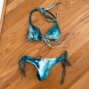 Sexy bikini set thong ruched